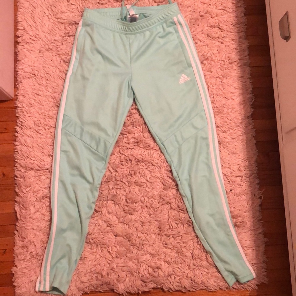 Light blue adidas sports pants